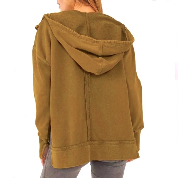 Free People | FP Movement Only One Zippered Hoodie Sweatshirt with pockets - Picture 3 of 8